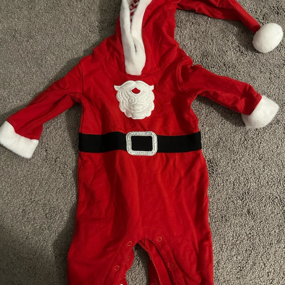 Festive Red Santa Baby One Piece